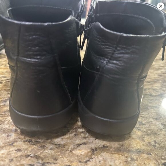 Hotter Murmur Boots Ankle Boot Size UK 7.5 / US 9.5 Wide Women’s Walnut & Black - Picture 1 of 5